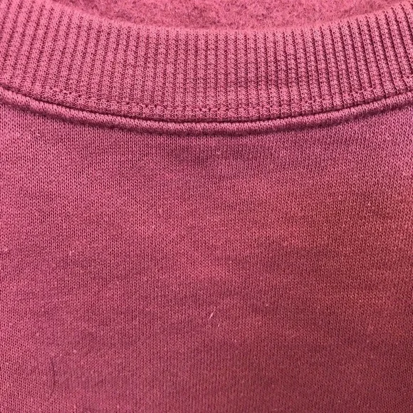 Cotton On Cropped Sweatshirt SzXL Long Sleeves Bottom & Cuffs Pink NWOT - Picture 4 of 8